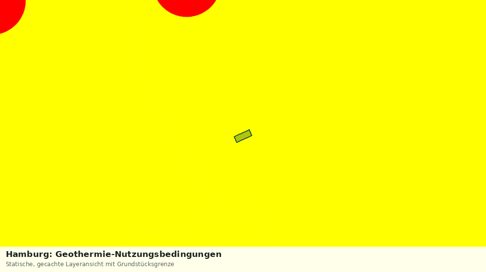 Statische Kartenansicht: Hamburg: Geothermie-Nutzungsbedingungen