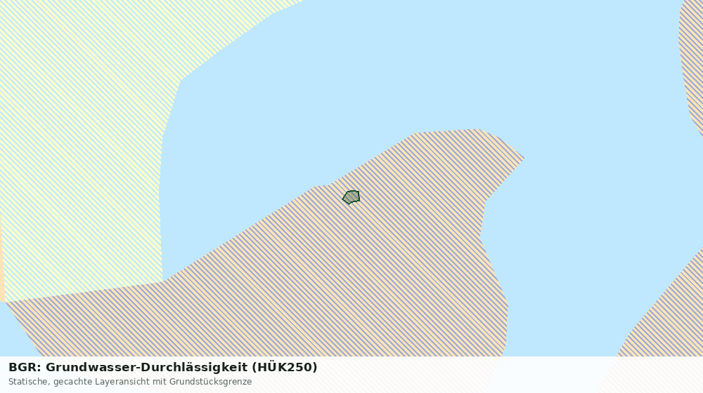 Statische Kartenansicht: BGR: Grundwasser-Durchlässigkeit (HÜK250)