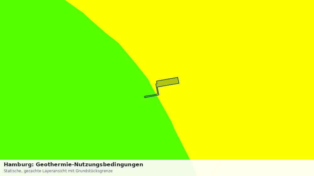 Statische Kartenansicht: Hamburg: Geothermie-Nutzungsbedingungen