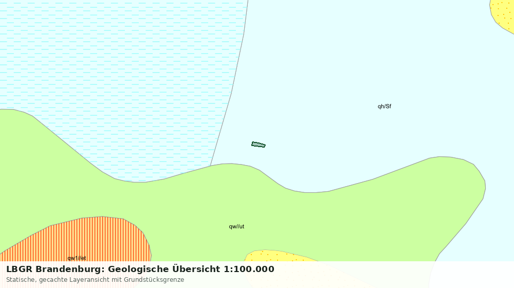 Statische Kartenansicht: LBGR Brandenburg: Geologische Übersicht 1:100.000