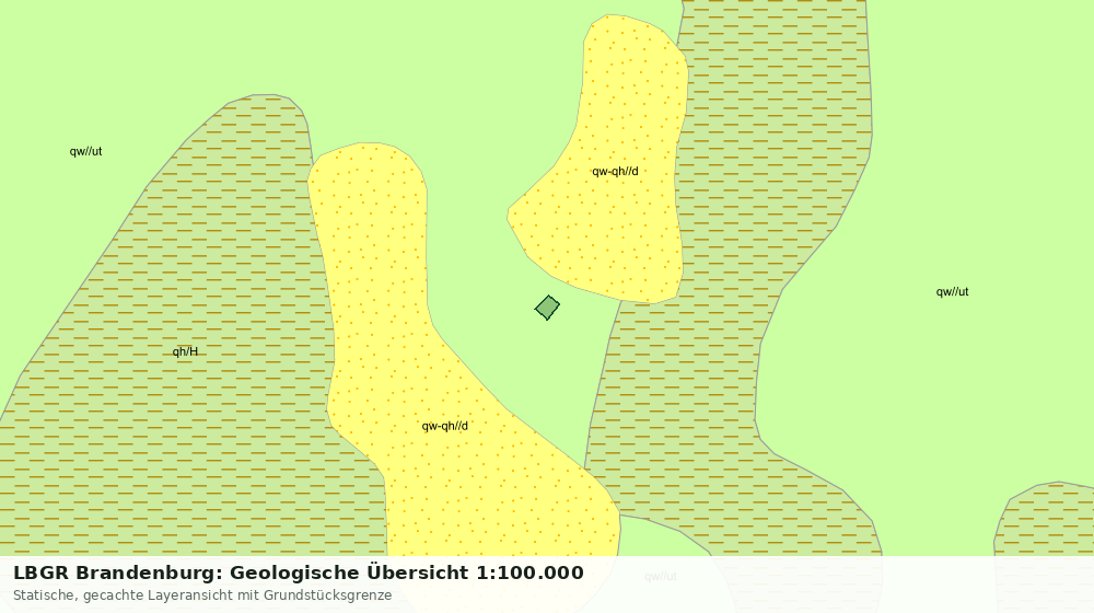 Statische Kartenansicht: LBGR Brandenburg: Geologische Übersicht 1:100.000