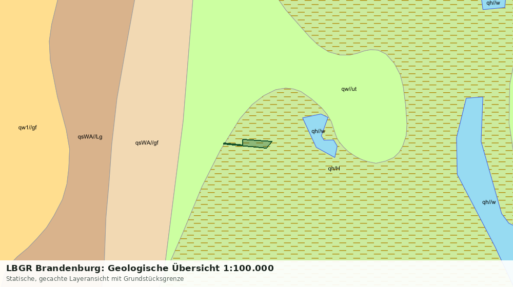 Statische Kartenansicht: LBGR Brandenburg: Geologische Übersicht 1:100.000