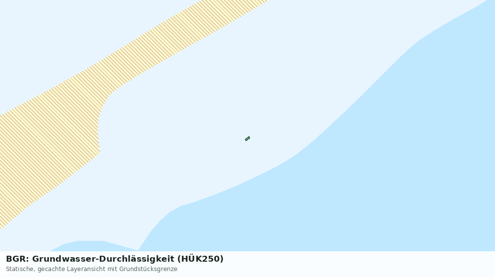 Statische Kartenansicht: BGR: Grundwasser-Durchlässigkeit (HÜK250)