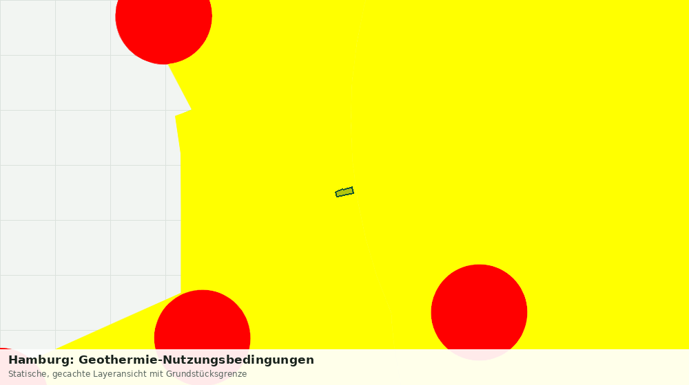 Statische Kartenansicht: Hamburg: Geothermie-Nutzungsbedingungen