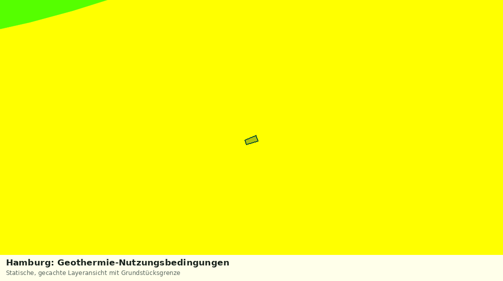 Statische Kartenansicht: Hamburg: Geothermie-Nutzungsbedingungen