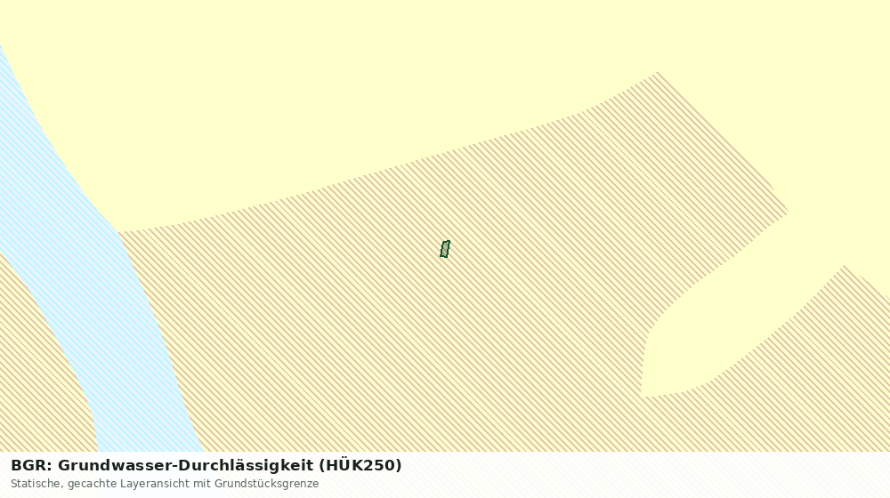 Statische Kartenansicht: BGR: Grundwasser-Durchlässigkeit (HÜK250)