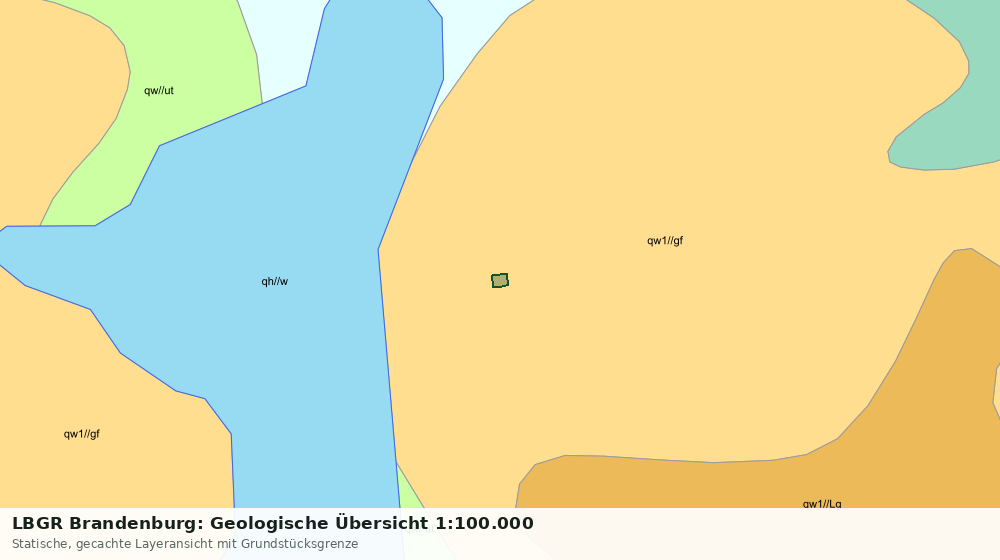 Statische Kartenansicht: LBGR Brandenburg: Geologische Übersicht 1:100.000