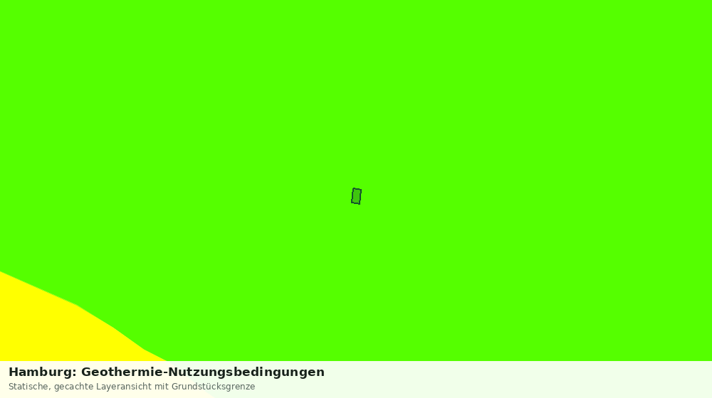 Statische Kartenansicht: Hamburg: Geothermie-Nutzungsbedingungen