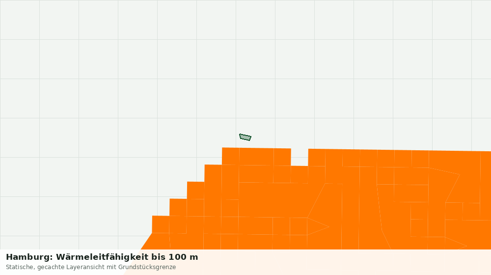 Statische Kartenansicht: Hamburg: Wärmeleitfähigkeit bis 100 m