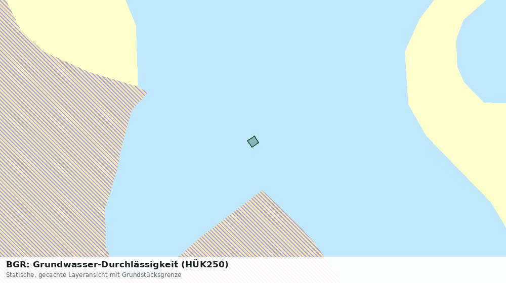 Statische Kartenansicht: BGR: Grundwasser-Durchlässigkeit (HÜK250)