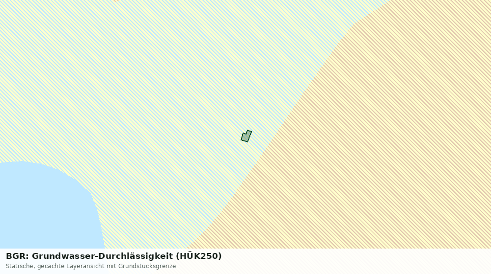 Statische Kartenansicht: BGR: Grundwasser-Durchlässigkeit (HÜK250)