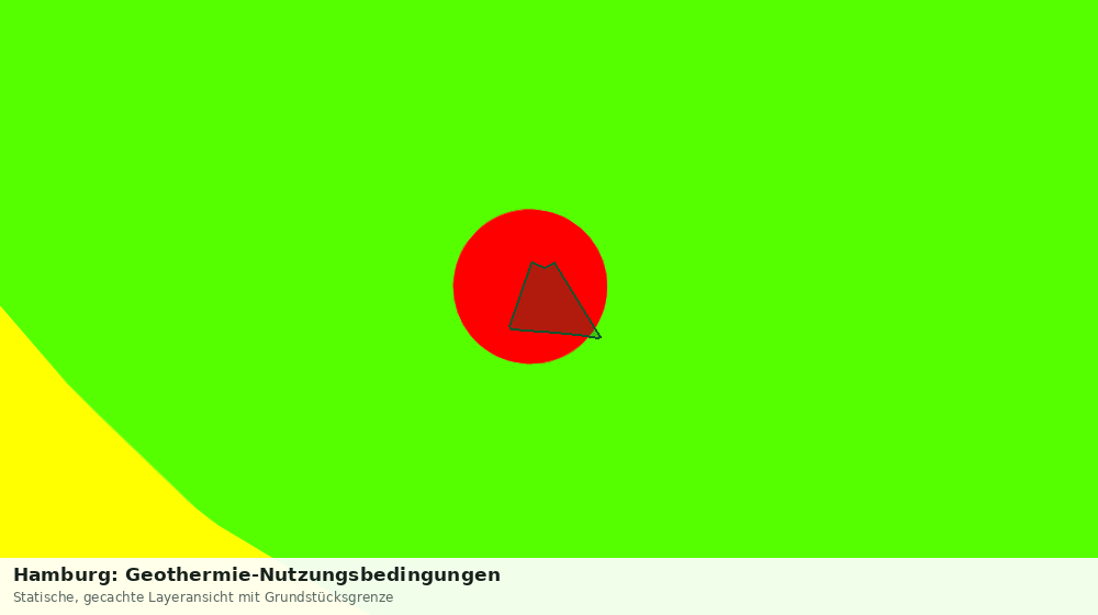 Statische Kartenansicht: Hamburg: Geothermie-Nutzungsbedingungen