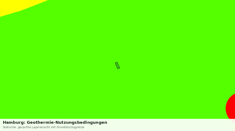 Statische Kartenansicht: Hamburg: Geothermie-Nutzungsbedingungen
