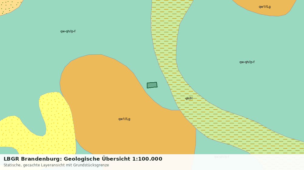 Statische Kartenansicht: LBGR Brandenburg: Geologische Übersicht 1:100.000