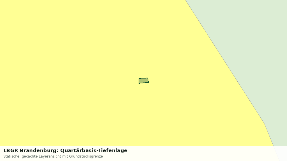 Statische Kartenansicht: LBGR Brandenburg: Quartärbasis-Tiefenlage