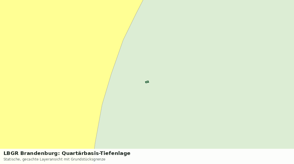 Statische Kartenansicht: LBGR Brandenburg: Quartärbasis-Tiefenlage