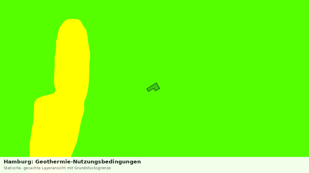 Statische Kartenansicht: Hamburg: Geothermie-Nutzungsbedingungen