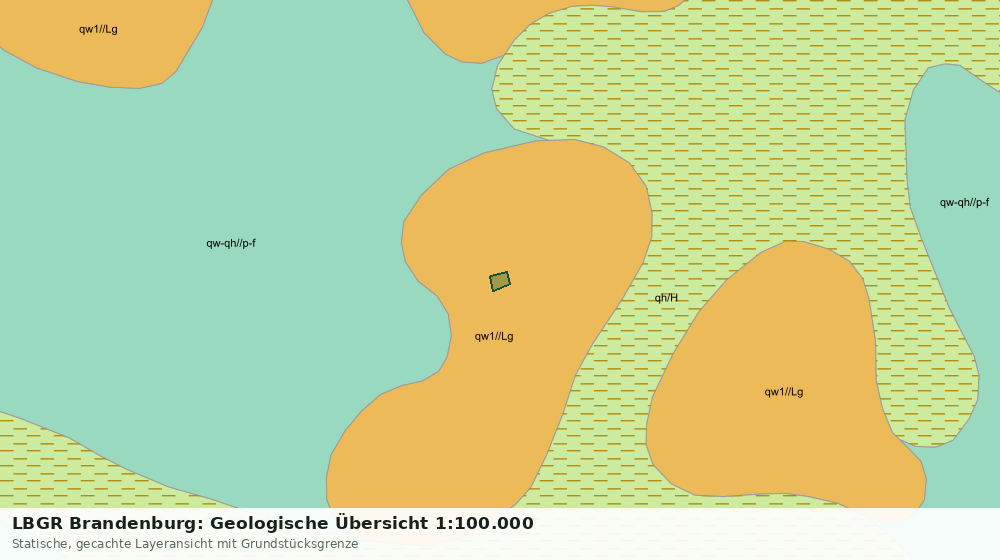 Statische Kartenansicht: LBGR Brandenburg: Geologische Übersicht 1:100.000