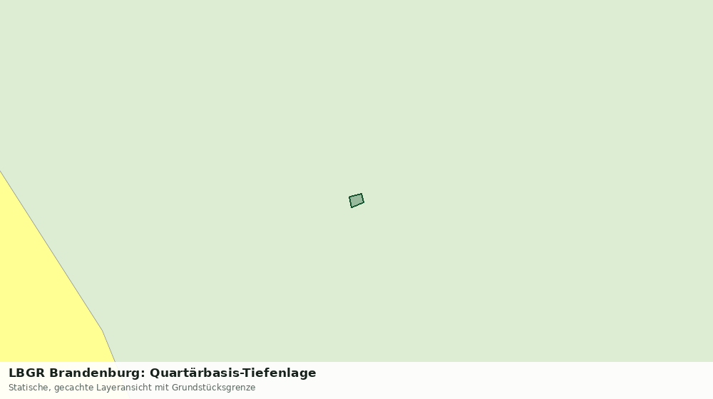 Statische Kartenansicht: LBGR Brandenburg: Quartärbasis-Tiefenlage