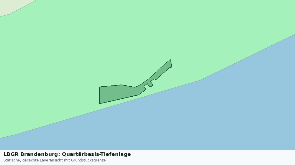 Statische Kartenansicht: LBGR Brandenburg: Quartärbasis-Tiefenlage