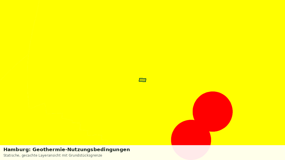 Statische Kartenansicht: Hamburg: Geothermie-Nutzungsbedingungen