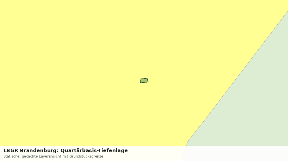 Statische Kartenansicht: LBGR Brandenburg: Quartärbasis-Tiefenlage