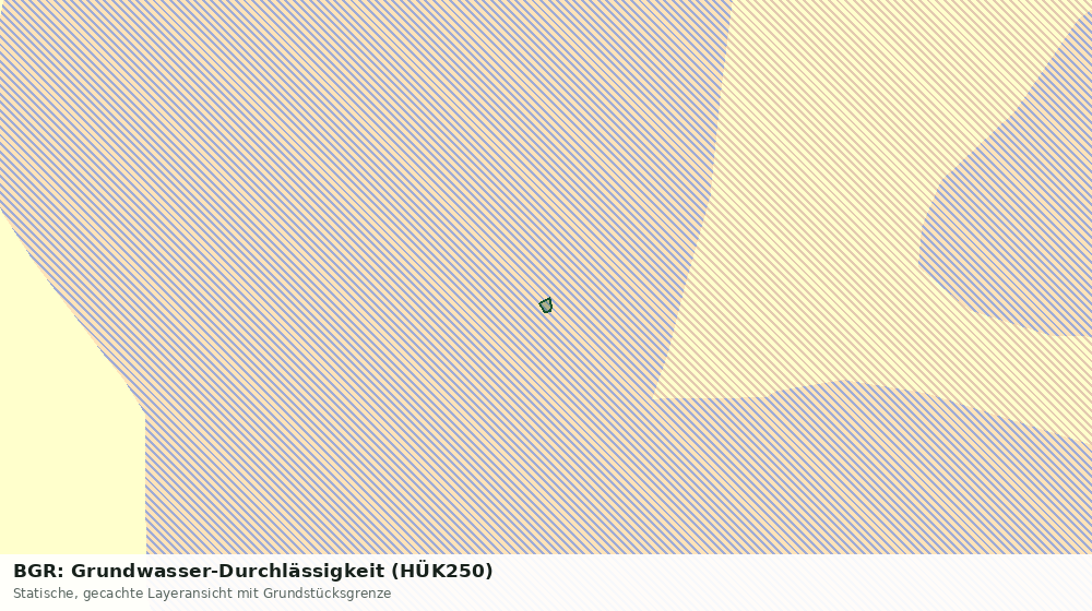 Statische Kartenansicht: BGR: Grundwasser-Durchlässigkeit (HÜK250)