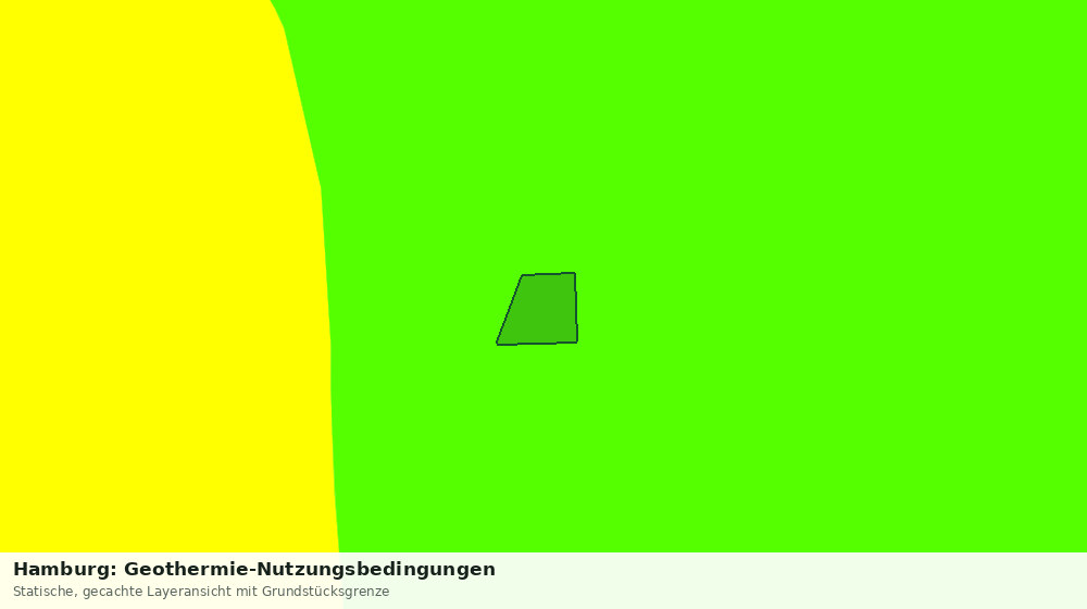 Statische Kartenansicht: Hamburg: Geothermie-Nutzungsbedingungen