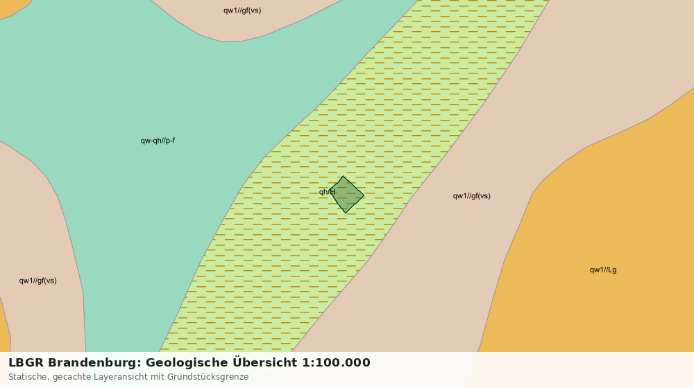Statische Kartenansicht: LBGR Brandenburg: Geologische Übersicht 1:100.000