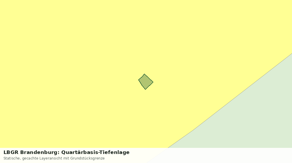 Statische Kartenansicht: LBGR Brandenburg: Quartärbasis-Tiefenlage