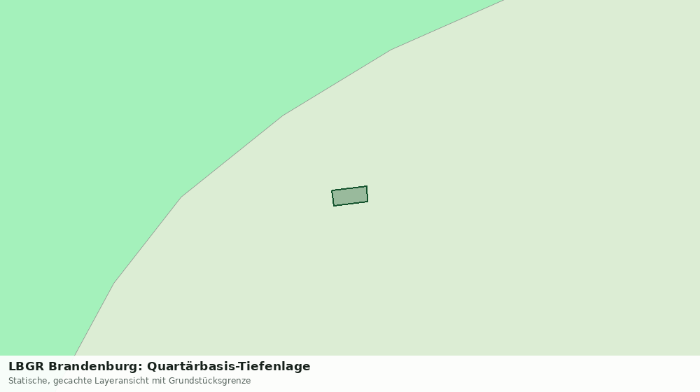 Statische Kartenansicht: LBGR Brandenburg: Quartärbasis-Tiefenlage