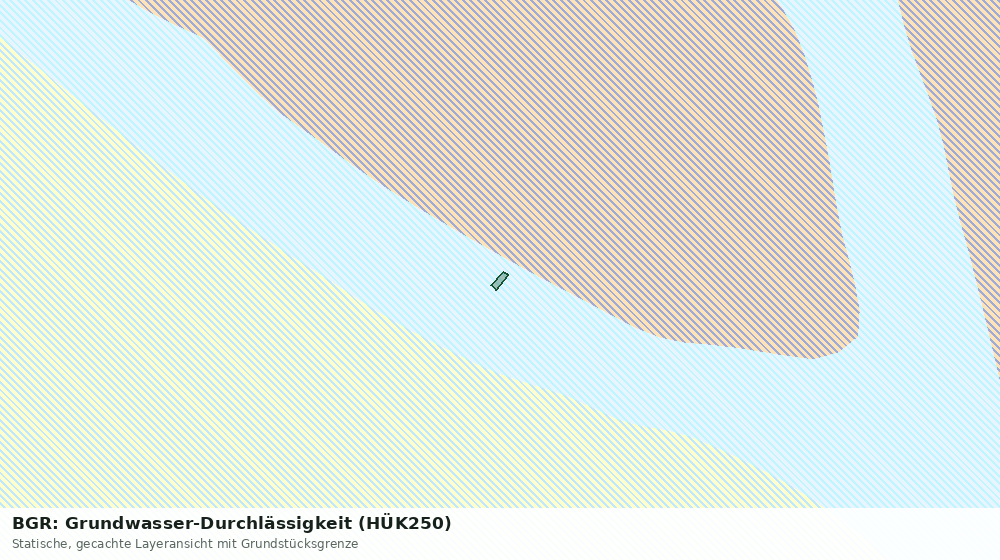Statische Kartenansicht: BGR: Grundwasser-Durchlässigkeit (HÜK250)