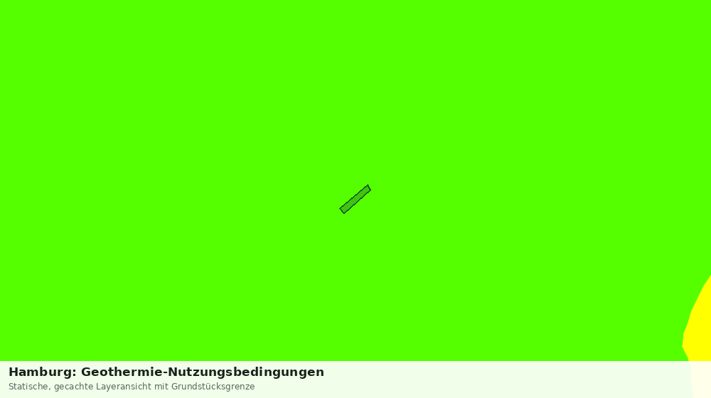 Statische Kartenansicht: Hamburg: Geothermie-Nutzungsbedingungen