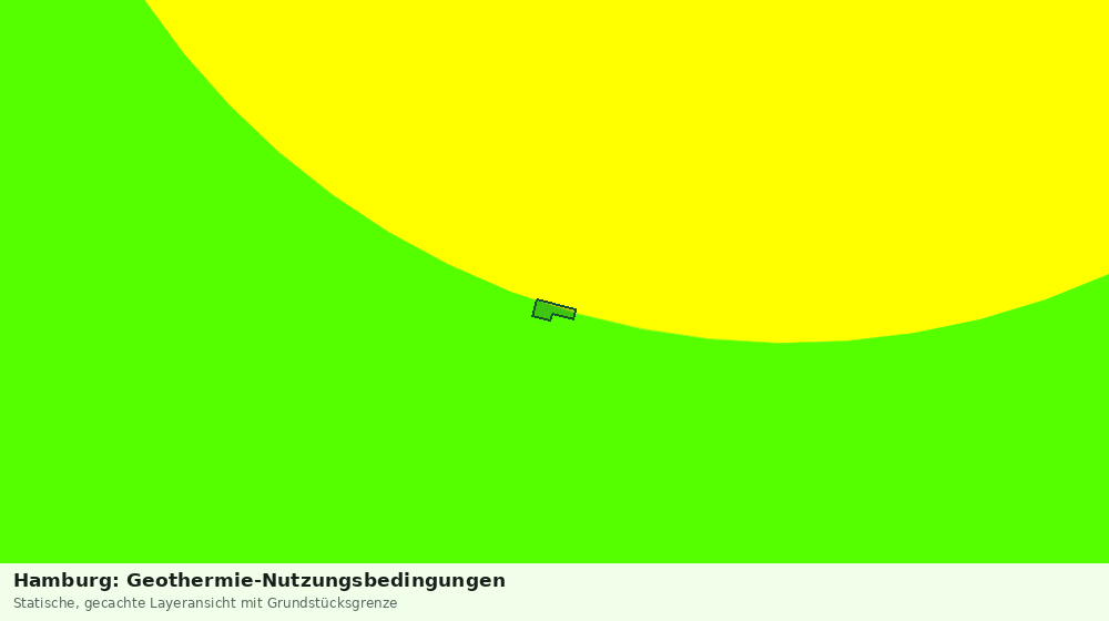 Statische Kartenansicht: Hamburg: Geothermie-Nutzungsbedingungen