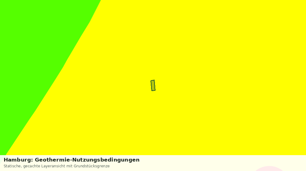 Statische Kartenansicht: Hamburg: Geothermie-Nutzungsbedingungen