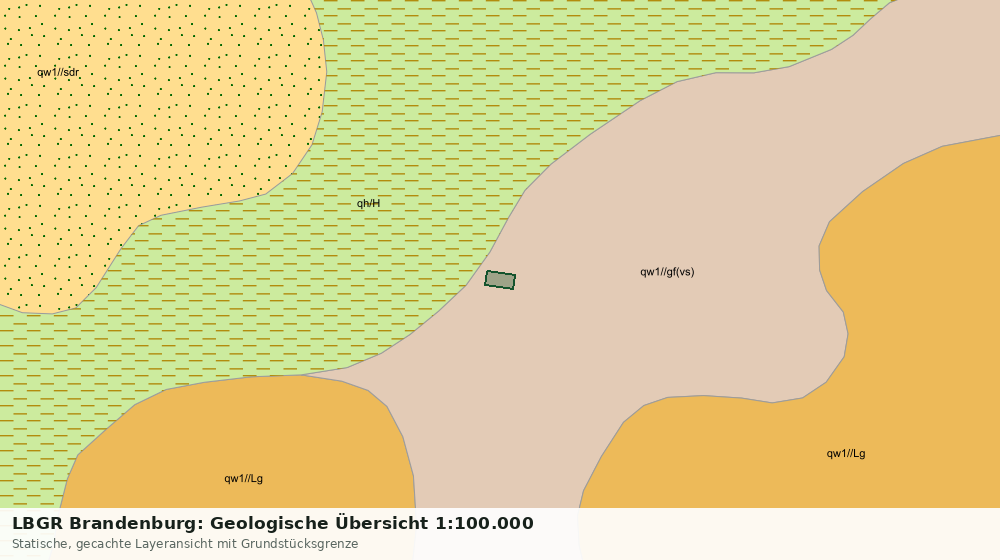 Statische Kartenansicht: LBGR Brandenburg: Geologische Übersicht 1:100.000