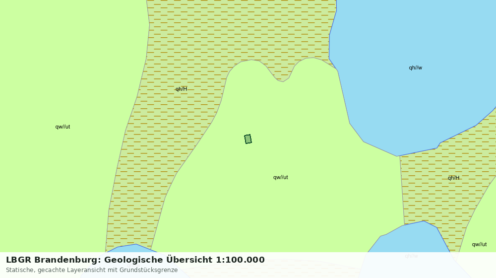 Statische Kartenansicht: LBGR Brandenburg: Geologische Übersicht 1:100.000