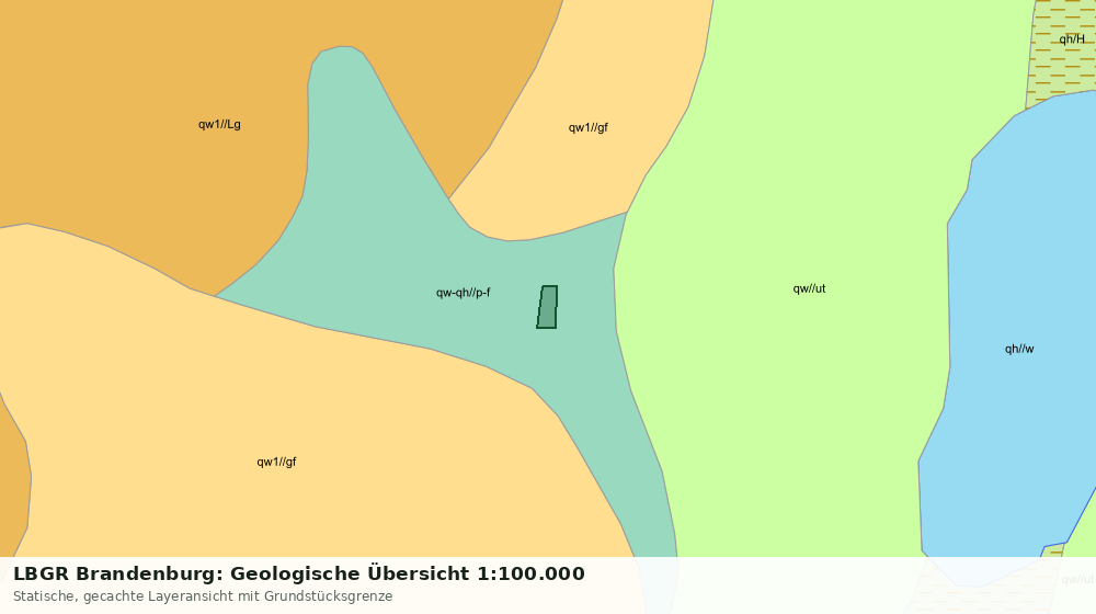 Statische Kartenansicht: LBGR Brandenburg: Geologische Übersicht 1:100.000