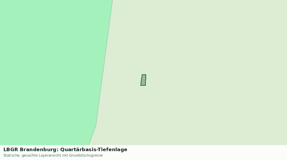 Statische Kartenansicht: LBGR Brandenburg: Quartärbasis-Tiefenlage