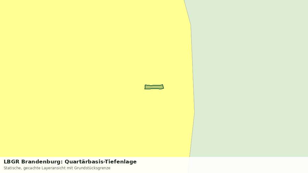 Statische Kartenansicht: LBGR Brandenburg: Quartärbasis-Tiefenlage