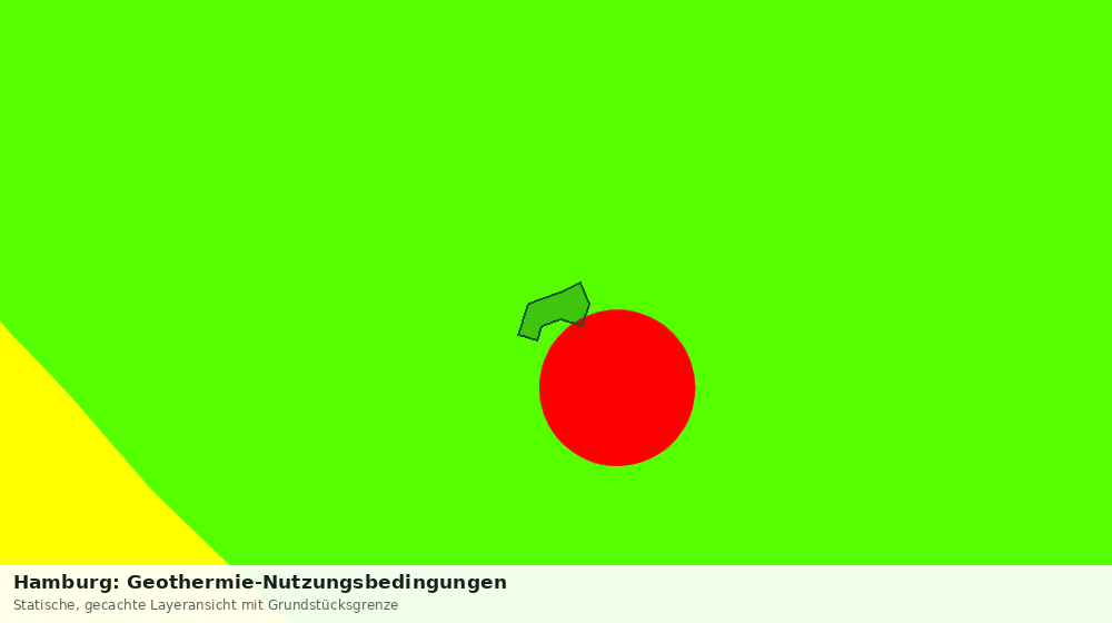 Statische Kartenansicht: Hamburg: Geothermie-Nutzungsbedingungen
