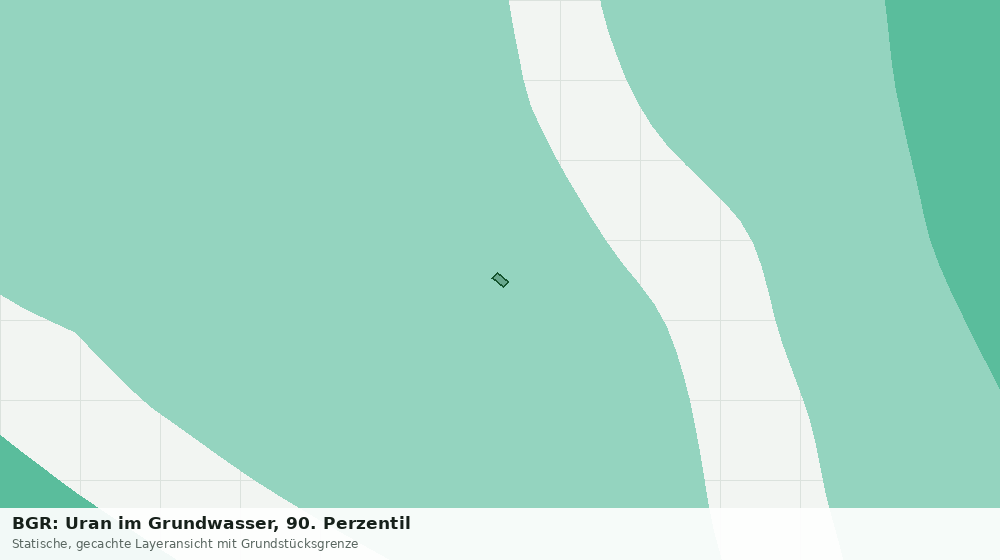 Statische Kartenansicht: BGR: Uran im Grundwasser, 90. Perzentil