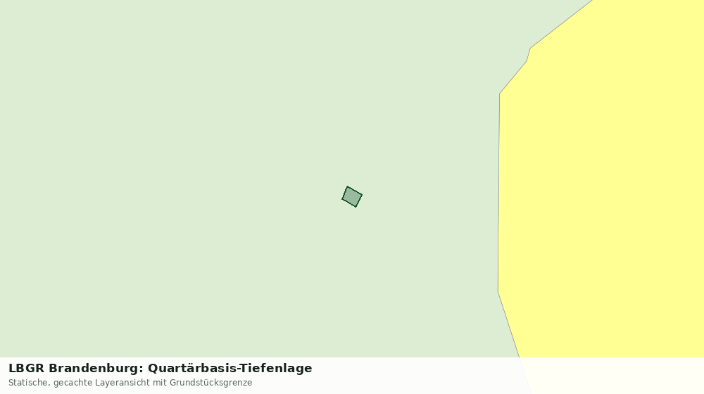 Statische Kartenansicht: LBGR Brandenburg: Quartärbasis-Tiefenlage
