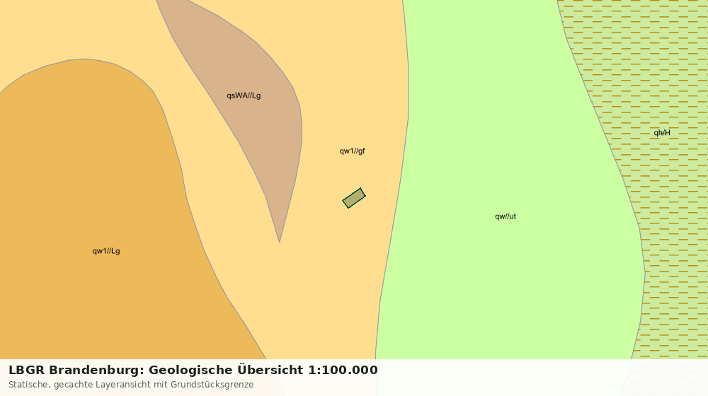 Statische Kartenansicht: LBGR Brandenburg: Geologische Übersicht 1:100.000