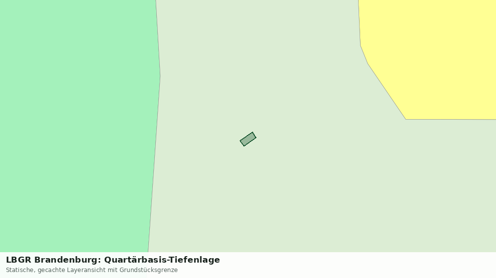 Statische Kartenansicht: LBGR Brandenburg: Quartärbasis-Tiefenlage