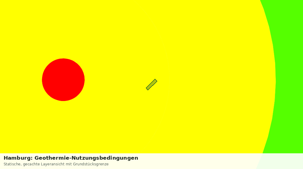 Statische Kartenansicht: Hamburg: Geothermie-Nutzungsbedingungen