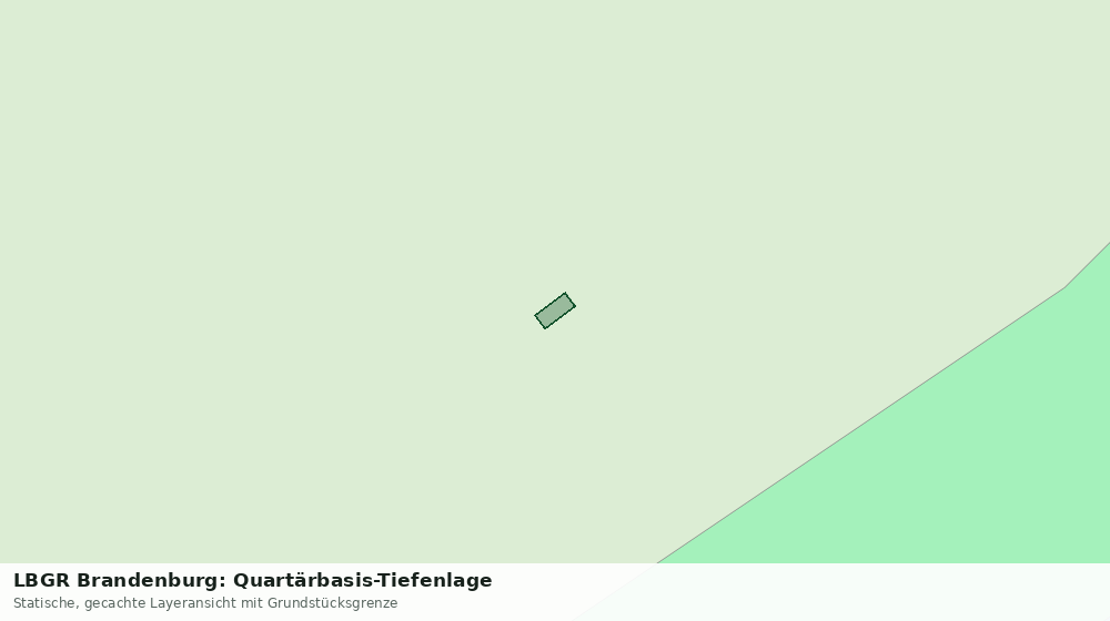 Statische Kartenansicht: LBGR Brandenburg: Quartärbasis-Tiefenlage