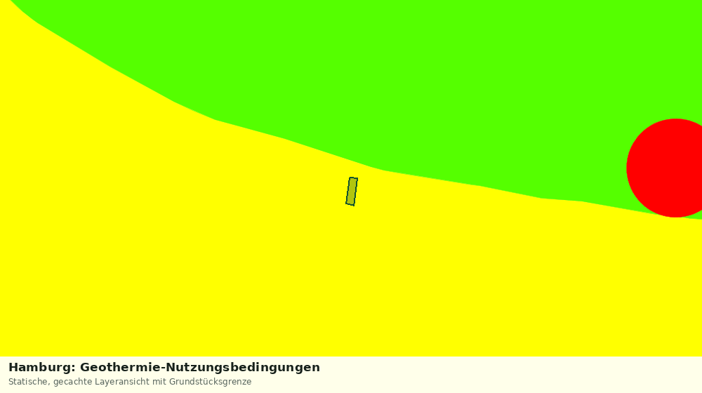 Statische Kartenansicht: Hamburg: Geothermie-Nutzungsbedingungen