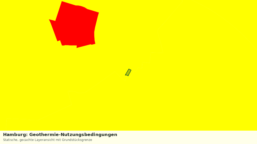 Statische Kartenansicht: Hamburg: Geothermie-Nutzungsbedingungen