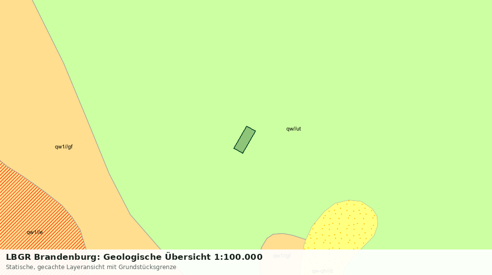 Statische Kartenansicht: LBGR Brandenburg: Geologische Übersicht 1:100.000